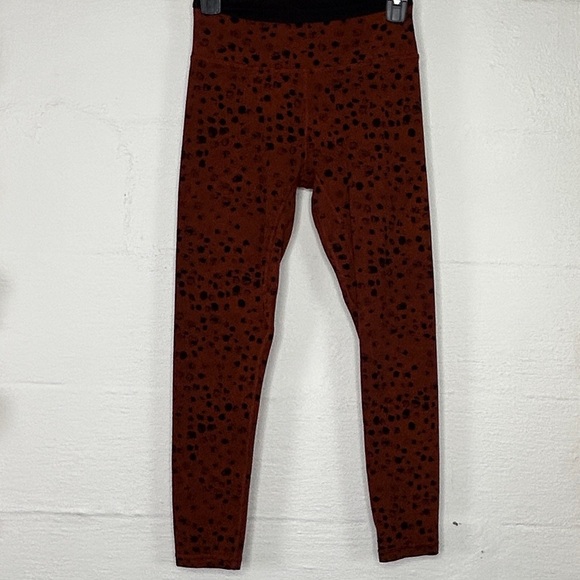 Stori Leggings Womens 6 Brown Black Challenge 7/8 Tight Hazy Spot Brandy Onyx - Picture 7 of 14